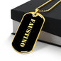 Faustino v2 - 18k Gold Finished Luxury Dog Tag Necklace