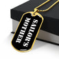Sailor's Mother v3 - 18k Gold Finished Luxury Dog Tag Necklace