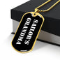 Sailor's Grandma v3 - 18k Gold Finished Luxury Dog Tag Necklace