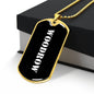 Woodrow v3 - 18k Gold Finished Luxury Dog Tag Necklace