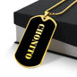 Chonito v2 - 18k Gold Finished Luxury Dog Tag Necklace