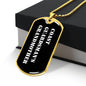 Coast Guardsman's Grandmother v3 - 18k Gold Finished Luxury Dog Tag Necklace