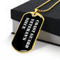 Coast Guard Veteran's Niece v3 - 18k Gold Finished Luxury Dog Tag Necklace