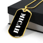 Micah v3 - 18k Gold Finished Luxury Dog Tag Necklace