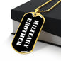 Military Brother v3 - 18k Gold Finished Luxury Dog Tag Necklace