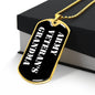 Army Veteran's Grandma v3 - 18k Gold Finished Luxury Dog Tag Necklace