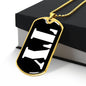 Ty v3 - 18k Gold Finished Luxury Dog Tag Necklace