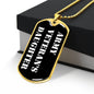 Army Veteran's Daughter v3 - 18k Gold Finished Luxury Dog Tag Necklace