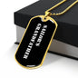 Sailor's Grandfather v3 - 18k Gold Finished Luxury Dog Tag Necklace