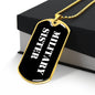 Military Sister v3 - 18k Gold Finished Luxury Dog Tag Necklace