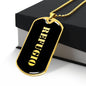 Refugio v2 - 18k Gold Finished Luxury Dog Tag Necklace