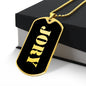 Jory v2 - 18k Gold Finished Luxury Dog Tag Necklace