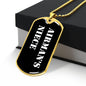Airman's Niece v3 - 18k Gold Finished Luxury Dog Tag Necklace