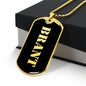 Brant v2 - 18k Gold Finished Luxury Dog Tag Necklace