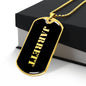 Jarrett v2 - 18k Gold Finished Luxury Dog Tag Necklace