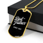 Best Father Since 1981 v3 - 18k Gold Finished Luxury Dog Tag Necklace