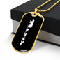 Mama Lioness With 4 Cubs v3 - 18k Gold Finished Luxury Dog Tag Necklace