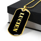 Lucien v2 - 18k Gold Finished Luxury Dog Tag Necklace