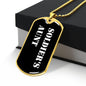 Soldier's Aunt v3 - 18k Gold Finished Luxury Dog Tag Necklace