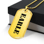Earle - 18k Gold Finished Luxury Dog Tag Necklace