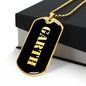 Garth v2 - 18k Gold Finished Luxury Dog Tag Necklace