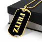Fritz v2 - 18k Gold Finished Luxury Dog Tag Necklace