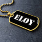 Eloy v3 - 18k Gold Finished Luxury Dog Tag Necklace