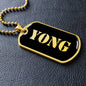 Yong v2 - 18k Gold Finished Luxury Dog Tag Necklace