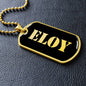 Eloy v2 - 18k Gold Finished Luxury Dog Tag Necklace