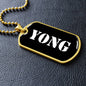 Yong v3 - 18k Gold Finished Luxury Dog Tag Necklace