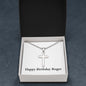 Happy Birthday Roger - Stainless Steel Ball Chain Cross Necklace