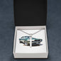 Muscle Car 09 - Stainless Steel Ball Chain Cross Necklace