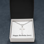 Happy Birthday Jerry - Stainless Steel Ball Chain Cross Necklace