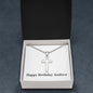 Happy Birthday Andrew - Stainless Steel Ball Chain Cross Necklace