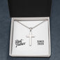 Best Father Since 2020 - Stainless Steel Ball Chain Cross Necklace