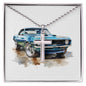 Muscle Car 12 - Stainless Steel Ball Chain Cross Necklace