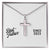 Best Father Since 2023 - Stainless Steel Ball Chain Cross Necklace