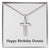 Happy Birthday Dennis - Stainless Steel Ball Chain Cross Necklace