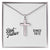 Best Father Since 1972 - Stainless Steel Ball Chain Cross Necklace