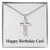 Happy Birthday Carl - Stainless Steel Ball Chain Cross Necklace