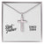 Best Father Since 2004 - Stainless Steel Ball Chain Cross Necklace