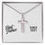 Best Father Since 2021 - Stainless Steel Ball Chain Cross Necklace