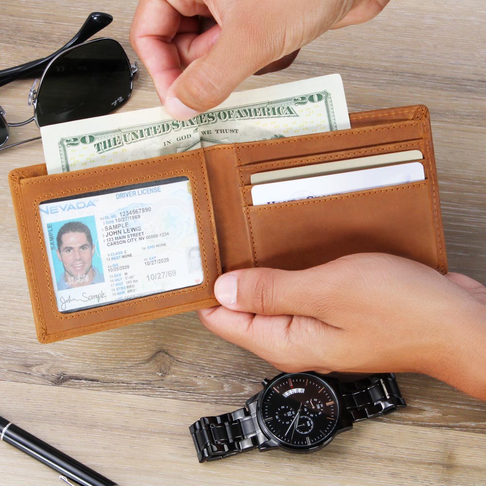 World's Greatest Bill Collector - Leather Wallet