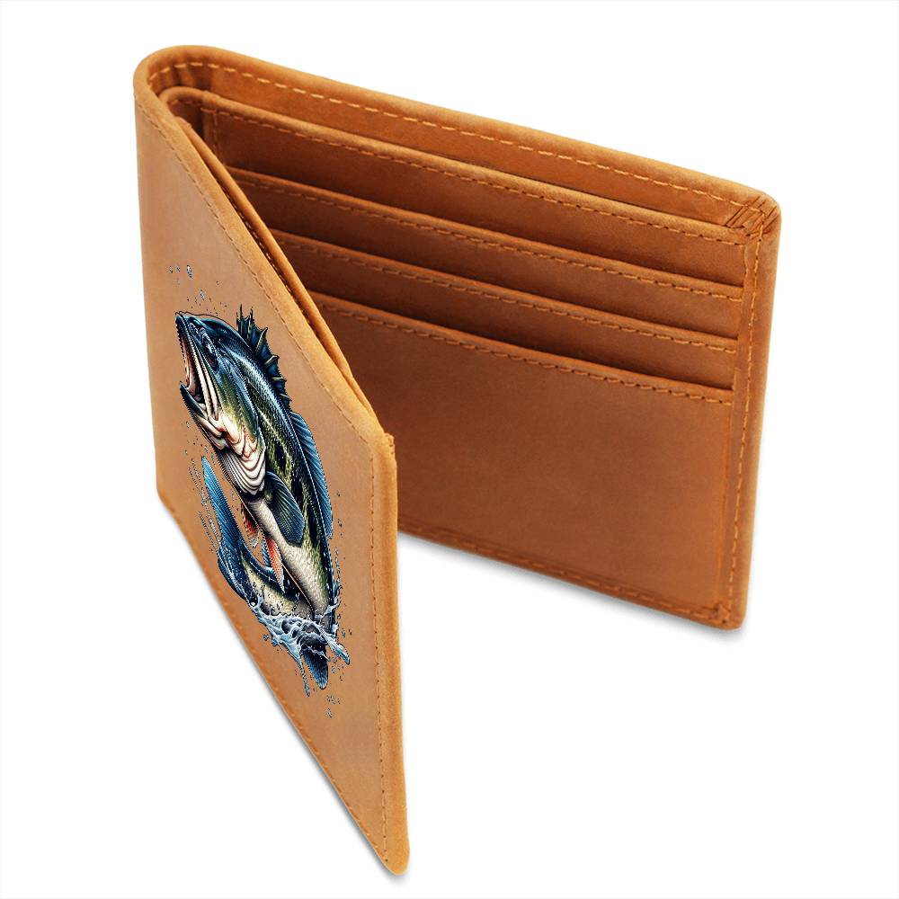 Gone Bass Fishing 05 - Leather Wallet