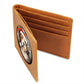 Dog Stained Glass Christmas Design 021 - Leather Wallet