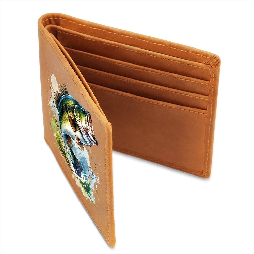 Gone Bass Fishing 09 - Leather Wallet