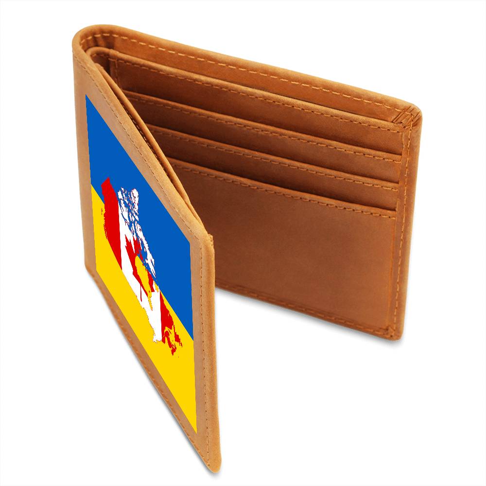 Ukrainian-Canadian - Leather Wallet