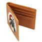 Christmas Dog - Keeshond - Leather Wallet