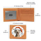 Christmas Dog - Weimaraner - Leather Wallet