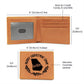Merry Christmas From Georgia - Leather Wallet